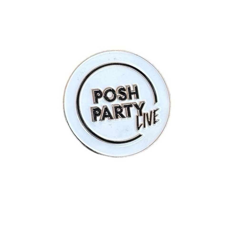 Posh Party Live White Pin